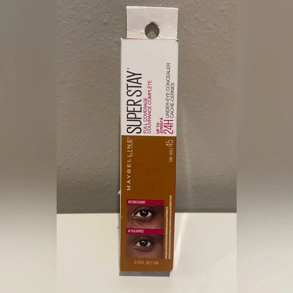 MAYBELLINE Superstay Full‎ Coverage Under Eye Concealer 45 Tan NIB